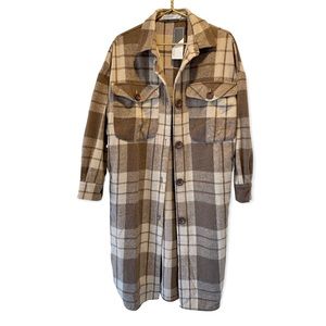Oversized Plaid Shacket -NWT